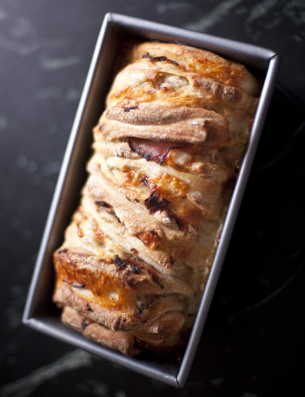 Ham and Cheese Pull-Apart Bread | Artisan Bread in Five Minutes a Day