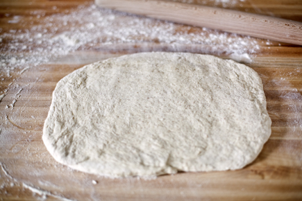 Bread Dough Rolled into a Rectangle | Artisan Bread in Five Minutes a Day