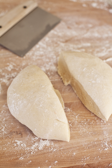Dough Ball Cut in Two Pieces | Artisan Bread in Five Minutes a Day