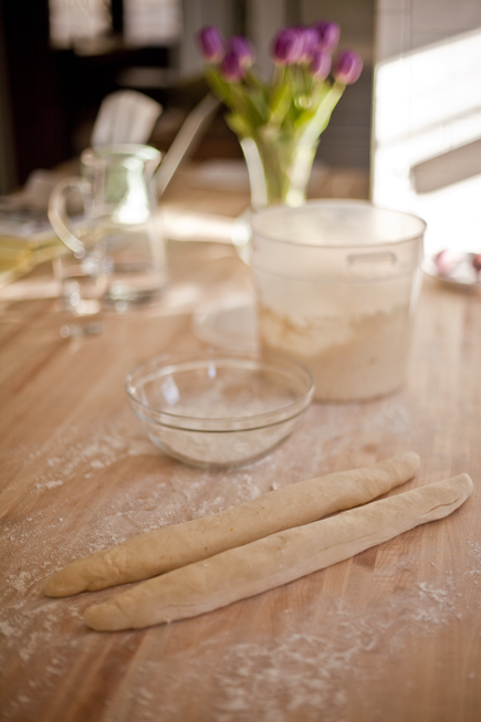 Dough Stretched into Ropes | Artisan Bread in Five Minutes a Day