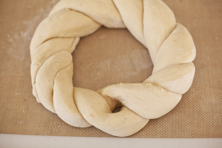 Forming Tsoureki Easter Bread Before Baking | Artisan Bread in Five Minutes a Day
