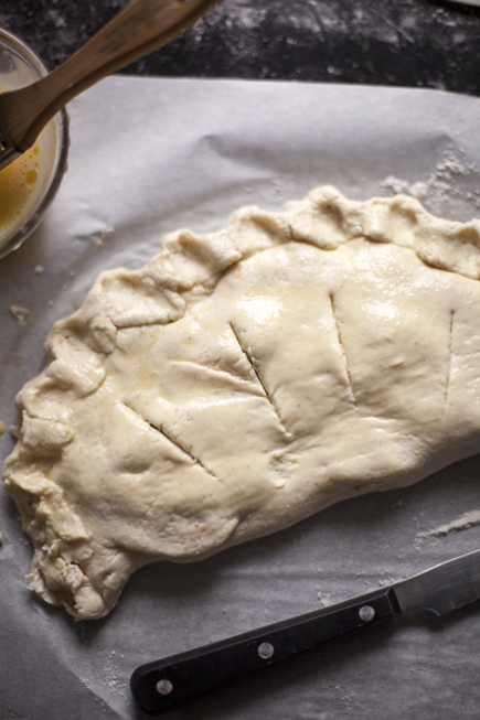 Gluten-Free Calzone Before Baking | Artisan Bread in Five Minutes a Day