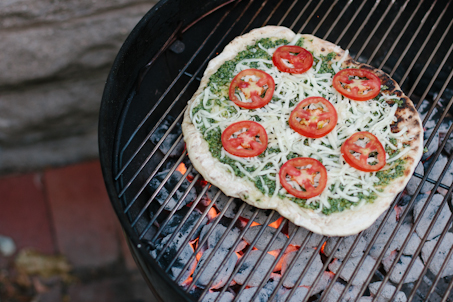 Grilled Pizza on a Charcoal Grill | Artisan Bread in Five Minutes a Day
