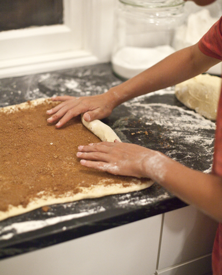 Rolling cinnamon buns | Artisan Bread in Five Minutes a Day