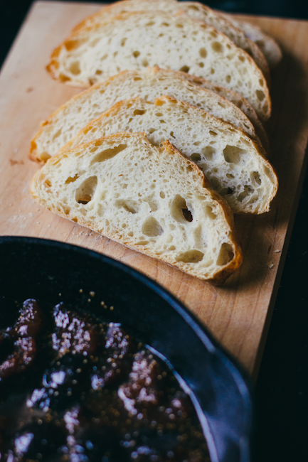 Sliced Bread and Fig Compote | Artisan Bread in Five Minutes a Day