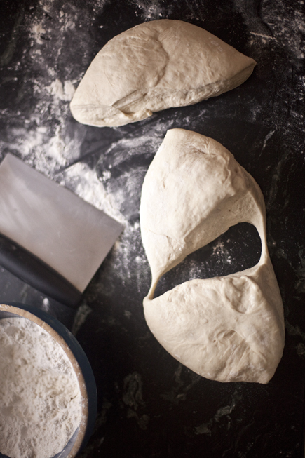 Dough, flour and dough cutter | Artisan Bread in Five Minutes a Day