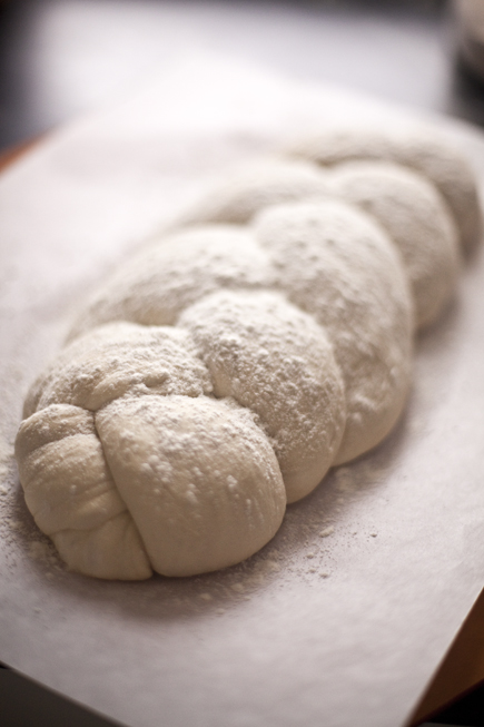 Braided Peasant Bread Dusted with Flour | Artisan Bread in Five Minutes a Day