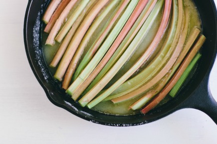 Rhubarb in a Cast Iron Skillet | Artisan Bread in Five Minutes a Day