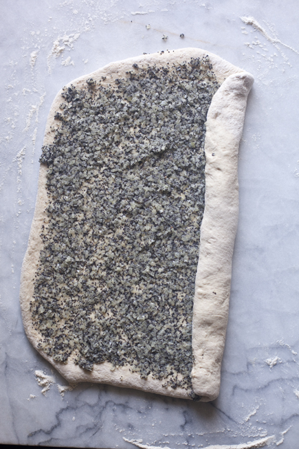 Rolling Up Onion Poppy Seed Bread | Artisan Bread in Five Minutes a Day