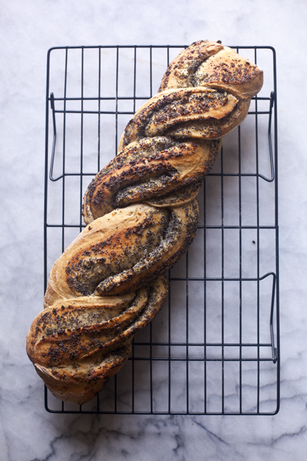 Onion Poppy Seed Twist Bread | Artisan Bread in Five Minutes a Day