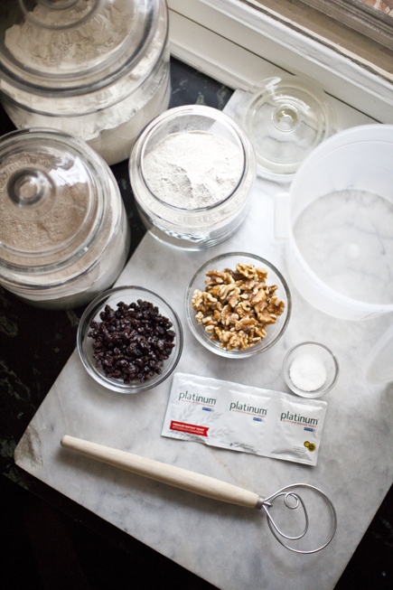 Raisin Walnut Bread Ingredients | Artisan Bread in Five Minutes a Day