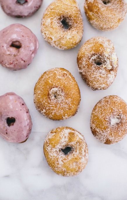 Spelt Donuts with Blood Orange Glaze Recipe | Artisan Bread in Five Minutes a Day