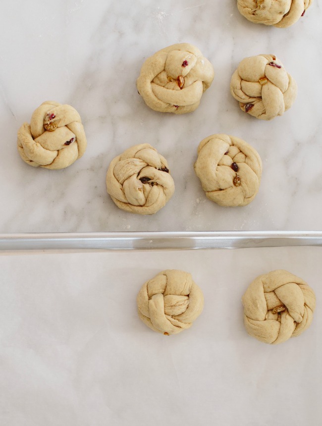 Milk and Honey Braided Buns with Dried Fruit | Artisan Bread in Five Minutes a Day