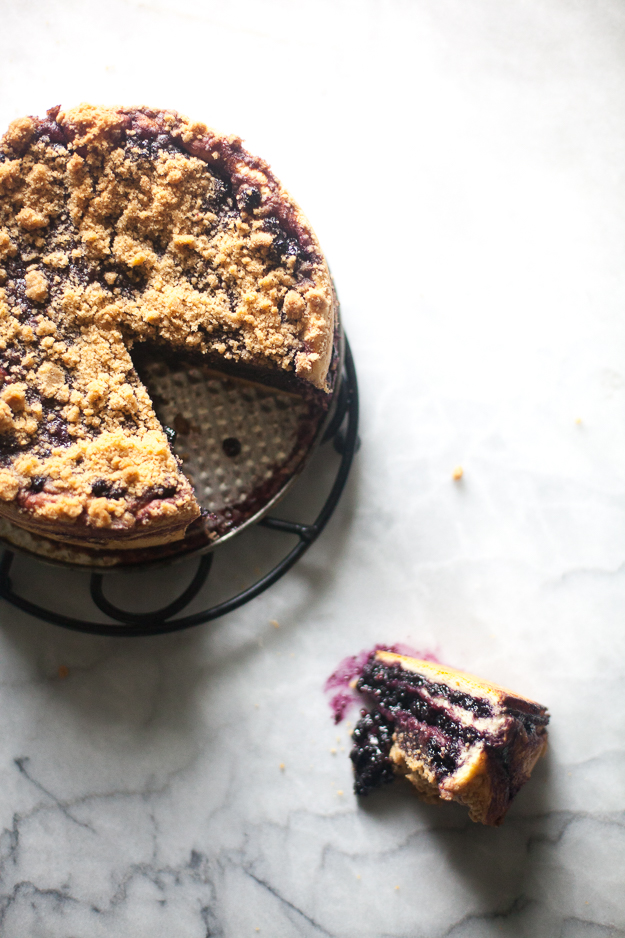 Yeasted Blueberry Coffee Cake | Artisan Bread in Five Minutes a Day
