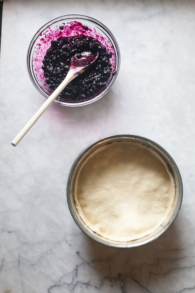 Cooked Blueberries and Coffee Cake | Artisan Bread in Five Minutes a Day