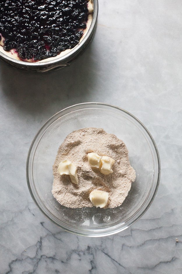 Yeasted Blueberry Coffee Cake and Streusel Topping | Artisan Bread in Five Minutes a Day