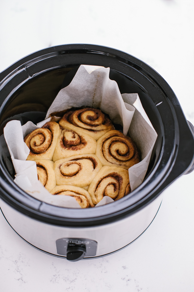 Crock-Pot Cinnamon Rolls From Holiday and Celebration Bread in Five Minutes a Day | Breadin5