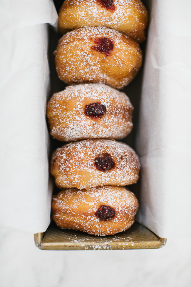 Jelly Filled Doughnuts from Holiday and Celebration Bread in Five Minutes a Day | Breadin5