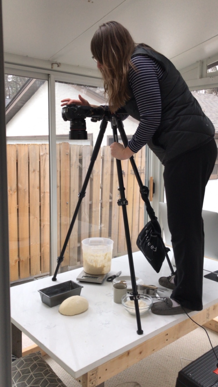 Sarah Kieffer Photographing for Holiday and Celebration Bread in Five Minutes a Day | Breadin5